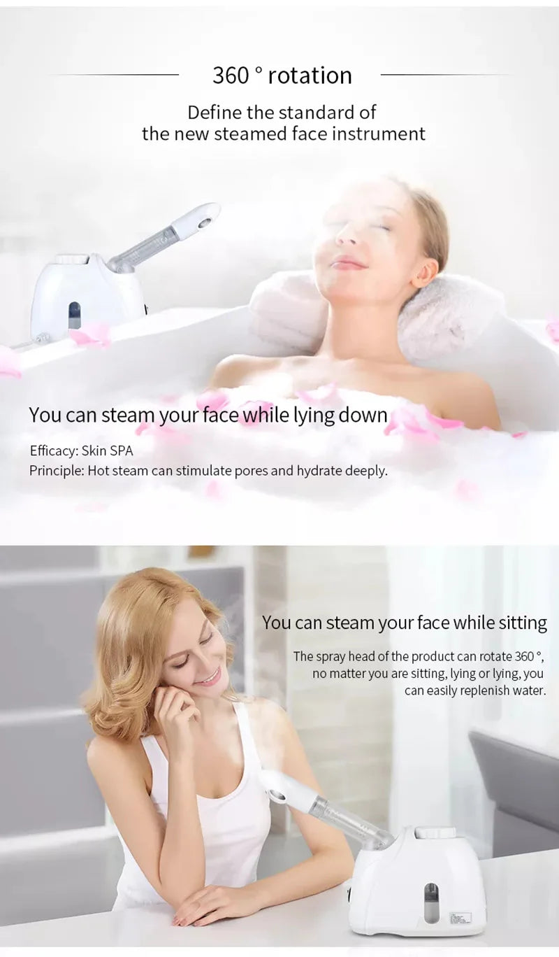 Ozone Facial Steamer Warm Mist Humidifier for Face Deep