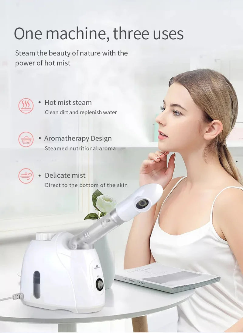 Ozone Facial Steamer Warm Mist Humidifier for Face Deep