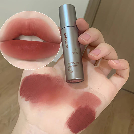 Single Velvet Matte Mist Lip Gloss,Waterproof Non-Stick Cup Lip