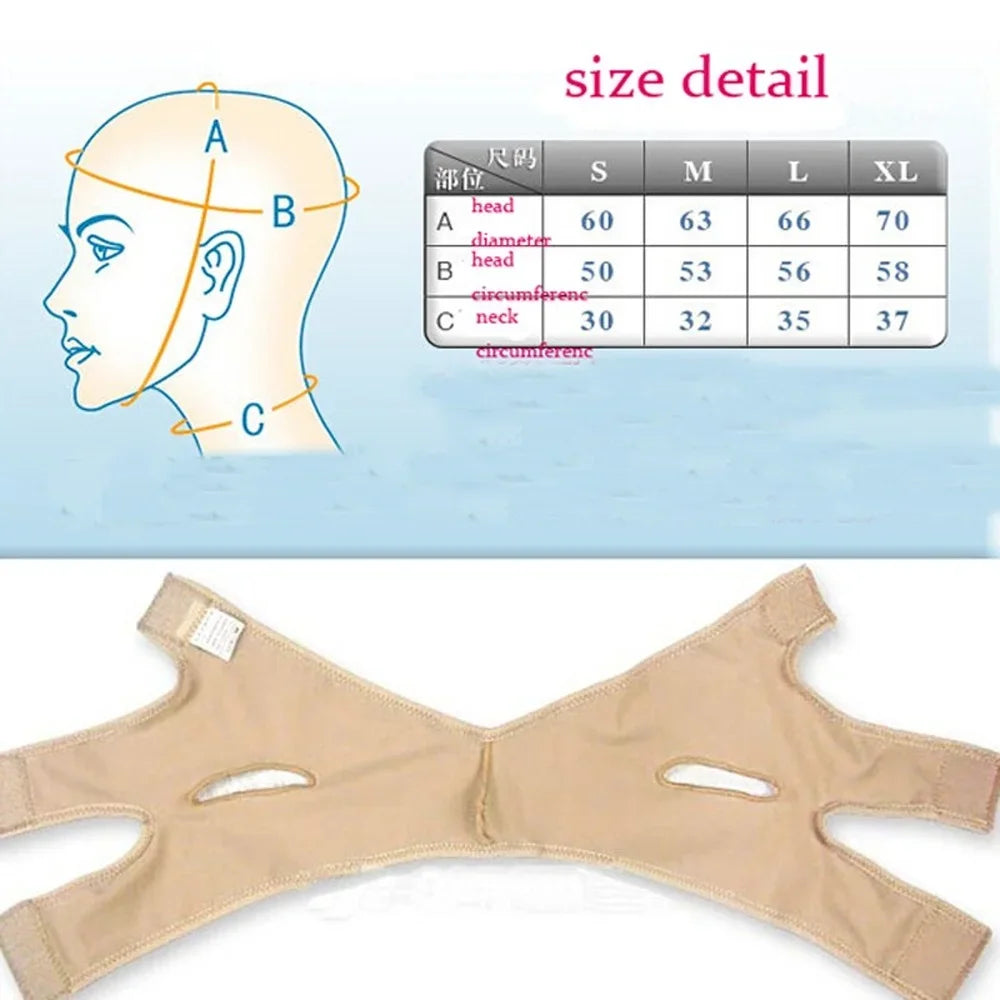 Elastic Face Bandage Slimming Tapes V Line Shaper Chin Cheek