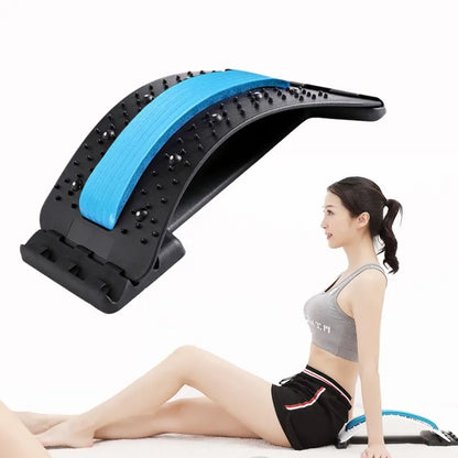 Back Stretcher Multi-Level Adjustable Massager Waist Neck Fitness