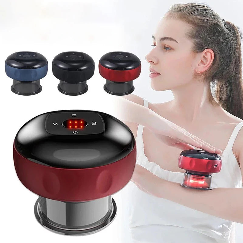 Body Scraping Massage Smart Electric Vacuum Cupping Heating Cup