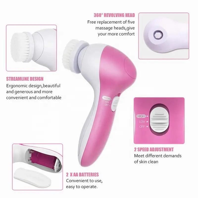 Electric Facial Cleaner Face Cleansing Brush Wash Machine Skin