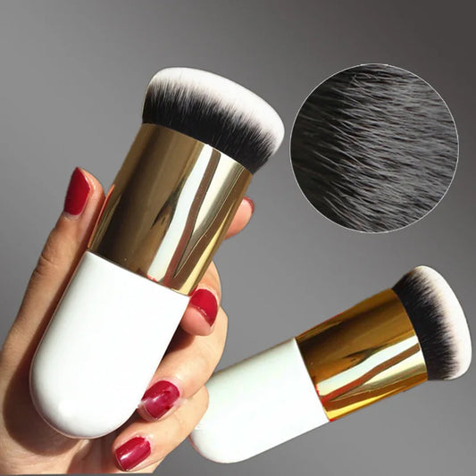 New Chubby Pier Foundation Brush Flat Cream Makeup Brushes