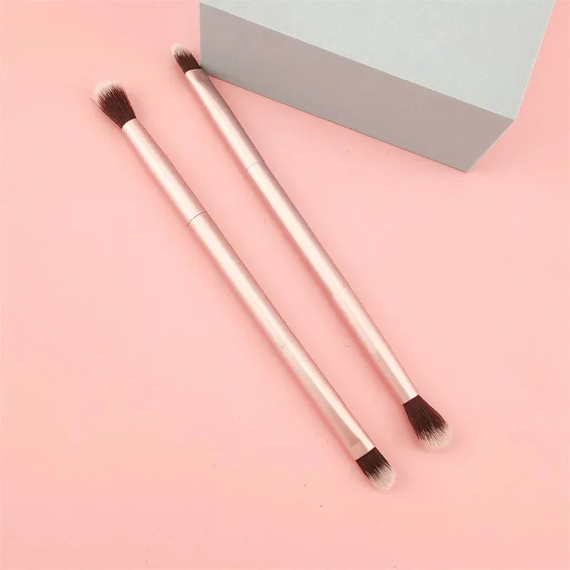 Head Professional Makeup Brushes All Aluminum Tube Eye