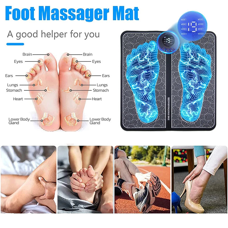 Electric Foot Massager Pad Muscle Massage Relaxation For Massage