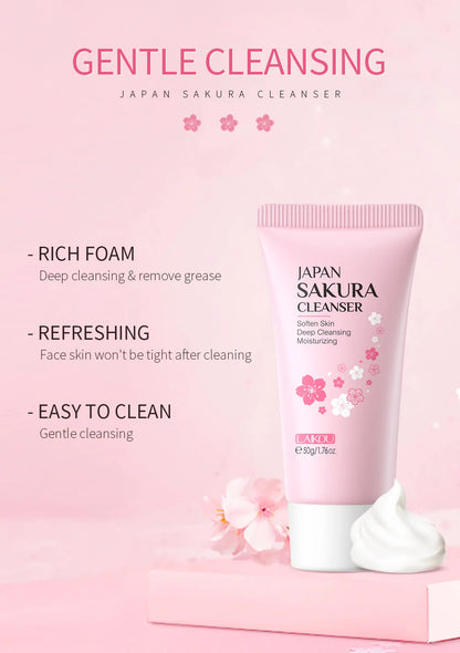 Facial Cleanser Foam Face Wash Remove Blackhead Shrink