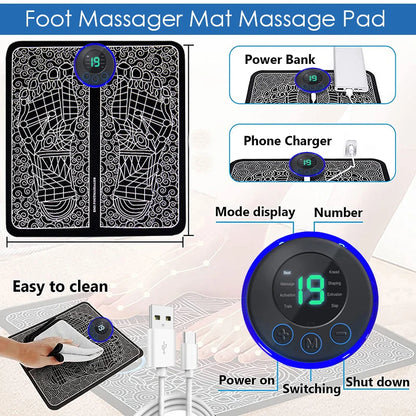 Electric Foot Massager Pad Muscle Massage Relaxation For Massage